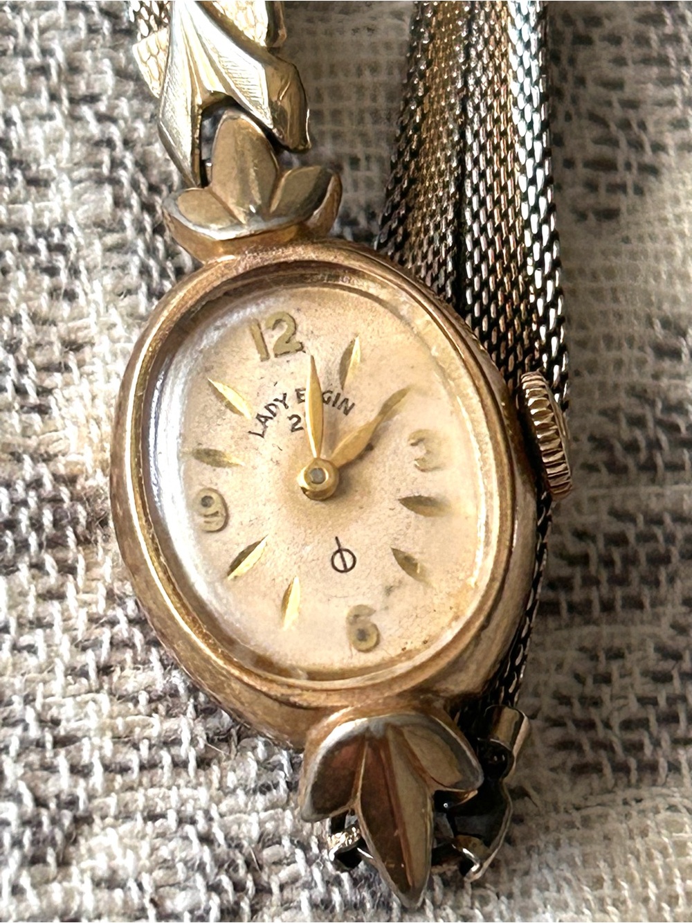 Vintage Lady Elgin Cocktail Watch 23 Jewels 10K Gold Filled NEW BATTERY
